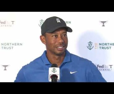 Tiger Woods post first round interview 2020 The Northern Trust - Playoff FedEx Cup