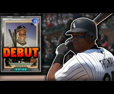 '99' PRIME FRANK THOMAS  HITS A TAPE MEASURING BLAST DURING HIS DEBUT !!!