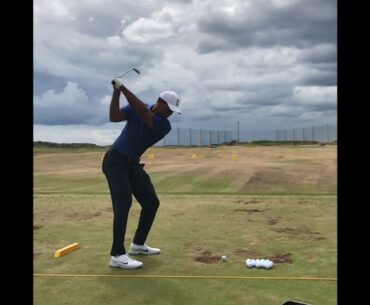 Tiger Woods Stinger with GAPR at the 2018 Open Championship (Slow Mo)