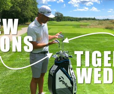 Testing THE NEW Taylor Made Irons & TIGER'S WEDGE | P770, P-7MB, P-7MC