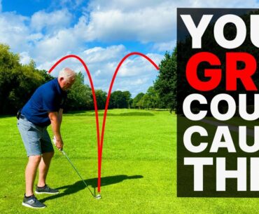CAN A BAD GOLF GRIP CAUSE YOU TO HOOK + SLICE THE GOLF BALL  ?