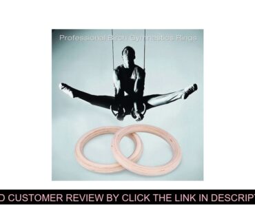 Sale Professional Gymnastic Rings WoodenGym Rings with Adjustable Long Buckles Straps Workout For H