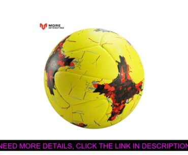 Review Offical Football Ball Size 5 Size 4 PU Leather Team Sports bola de futebol Competition Train