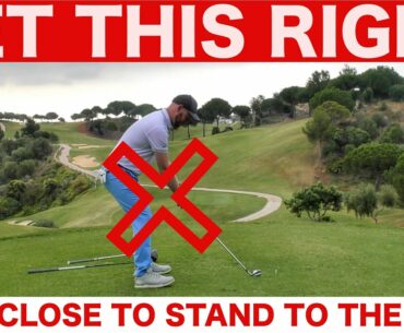 HOW CLOSE TO STAND TO THE GOLF BALL - SIMPLE GOLF TIP