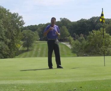 Golf - Strategy to play the difficult 13th at Balmoral Woods