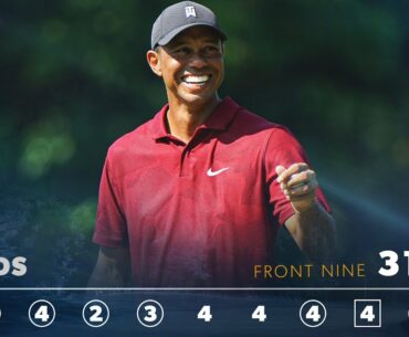 Tiger Woods Final Round Front 9 (-5) at The Northern Trust 2020*HIGHLIGHTS*