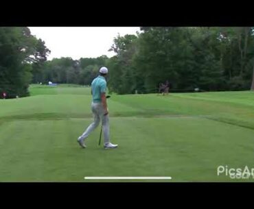 Jordan Spieth double bogeys at the Wyndham Championship (8/14/2020)