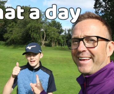 We play off back tees