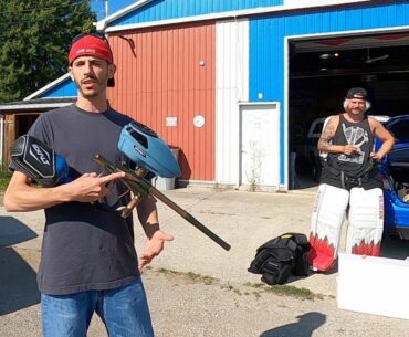 GOALIE VS PAINTBALL @ 218MPH AND GOLF BALLS AT 102MPH FROM 15 YARDS