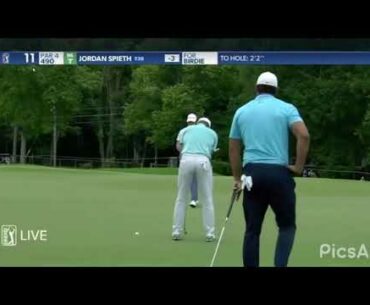 Jordan Spieth- Makes putt then *FARTS*| PGA 2020