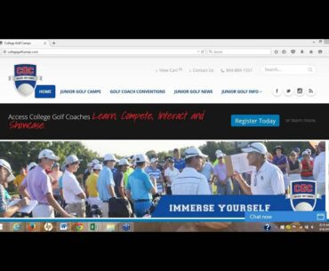 College Golf Camps - Dr. David Cook, Part Two, Tournament Play