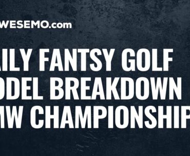 PGA DFS Picks & Predictions - 2020 BMW Championship DraftKings & FanDuel Golf Model Breakdown