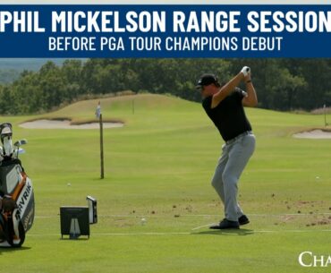 Full Phil Mickelson warm up before debut | Charles Schwab Series at Ozarks National