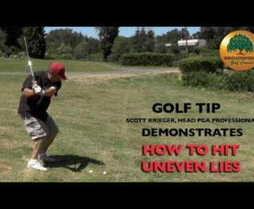 GOLF TIP - HOW 2 HIT UNEVEN LIES by Scott Krieger