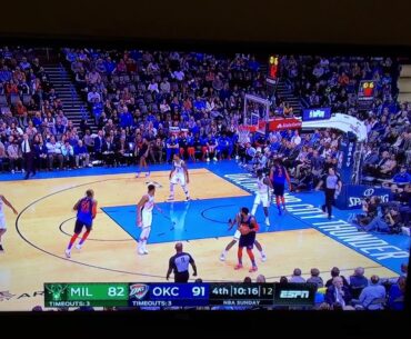 NERLENS NOEL DOES THE SPLITS AND LOSES A SHOE BUT STILL HITS PG13 for the 3!!