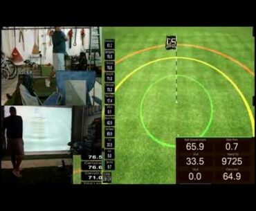 GSPro Practice Range Session Wedge from 80 yards, 6 Iron from 200 yards, Driver from 315