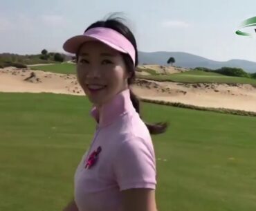 SEXY KOREAN  GOLFER  KIM MI JOO GOLF SWING