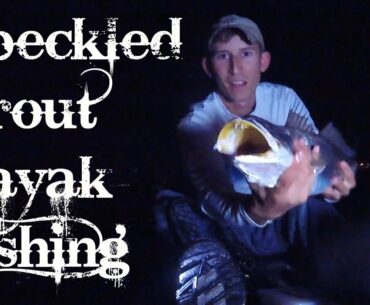 HUGE speckled trout fishing at night