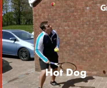 Tennis Challenge - How to hit a Hot Dog
