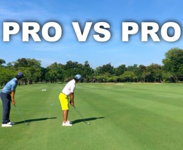 COURSE VLOG 2020 - PRO VS PRO | 9 HOLES STROKE PLAY