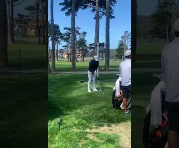 Rory Mcilroy classic golf swing so powerful close up long iron into 8 at PGA 3 iron TPC Harding