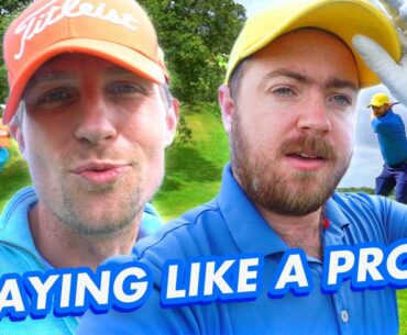 WE TRIED TO PLAY LIKE PROS IN HOWLING WIND! | 6 HOLE SCRAMBLE