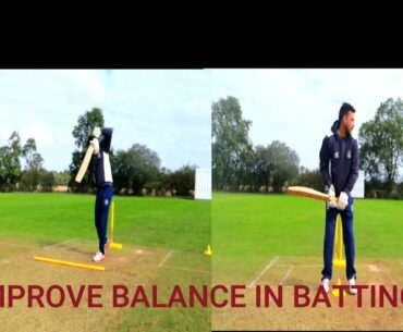 IMPROVE YOUR BALANCE FOR BATTING... BETTER CONNECTION