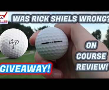 WAS RICK SHIELS WRONG ABOUT THIS GOLF BALL? VICE PRO 2020 ON COURSE GOLF BALL REVIEW AND GIVEAWAY!