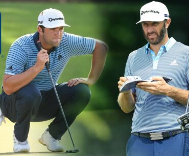 Dustin Johnson, Jon Rahm go birdie-for-birdie at TOUR Championship