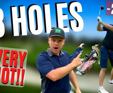 18 HOLE MATCH WITH A -2 HANDICAP GOLFER!!! EVERY SHOT SHOWN!