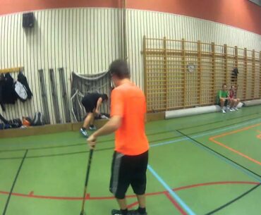Floorball with friends, fun. ;)