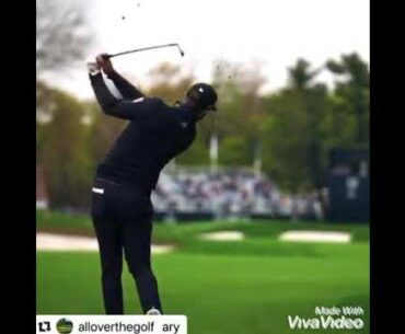 Dustin Johnson slow motion golf swing . #HitTheBall #alloverhegolf