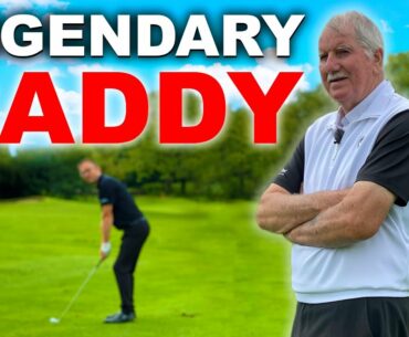 OLD GOLFER WITH 70 YEARS EXPERIENCE CADDIES FOR ME!