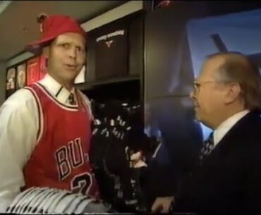 Danny Ainge Rocking Bulls Merch at the United Center (1996)