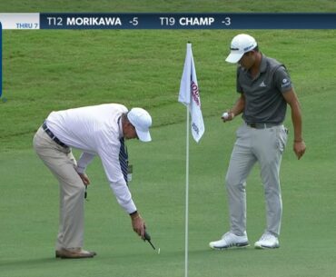 Collin Morikawa’s ruling on No. 8 at TOUR Championship