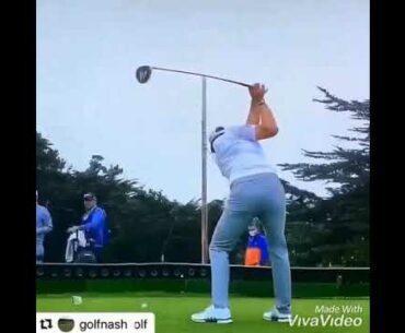 Dustin Johnson slow motion golf swing mechanics. #Subscribe & #HitTheBell