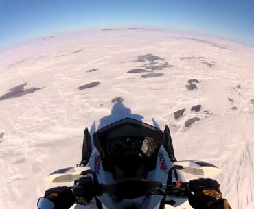 Catawba State park to Put-in-bay South bass Island via snowmobile 1-29-14