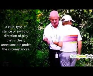 Player Tries to Take Unreasonable Stance to Gain Free Relief - Golf Rules