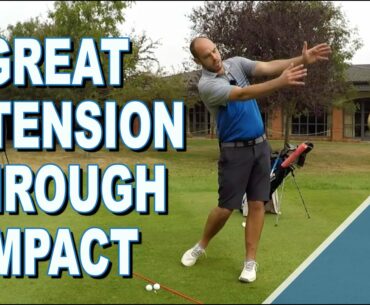 GREAT EXTENSION THROUGH IMPACT - THE GOLF RELEASE