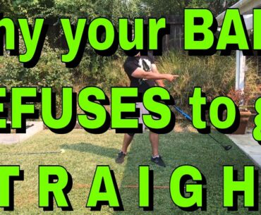 Why is Golf so Hard?  Why Trying to MAKE your ball go straight, prevents it from going straight.