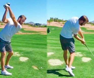 Dustin Johnson Iron & Driver Swing Slow Motion 2020