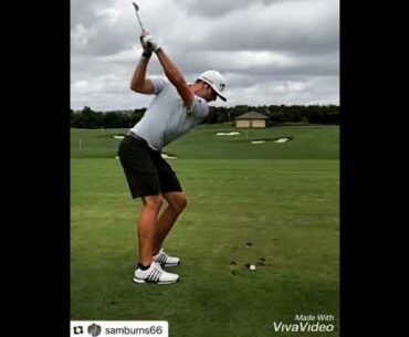 Sam Burns slow motion golf swing #Subscribe & #HitTheBell