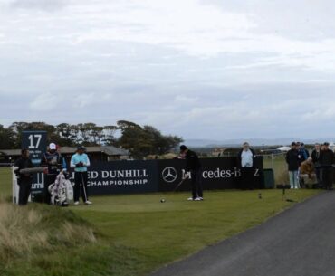 Allesandro Tadini Tees Off at 17 at the Dunhill Links 2013 Round 1