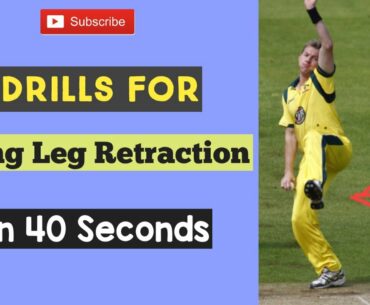 Drills for Swing Leg Retraction | In just 40 Seconds | With Resistance Band | Two drills