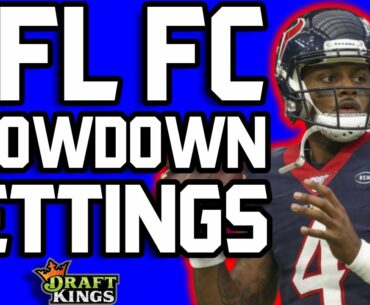 DRAFTKINGS NFL SHOWDOWN FANTASY CRUNCHER SETTINGS | HOW TO CREATE WINNING LINEUPS DFS