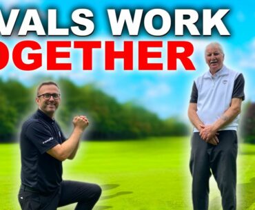 80 YR OLD GOLFER AND YOUNG RIVAL WORK TOGETHER IN GOLF MATCH!