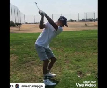 James Hahn 6 iron golf swing. #HitTheBall & #HitTheBell
