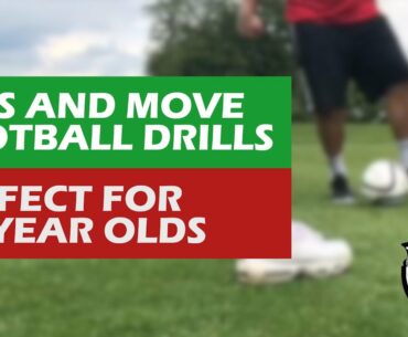 Football Drills For 4, 5 & 6 Year Olds | Passing & Moving | Little Shooters