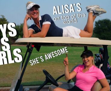 PARIS AND ALISA TAKE ON THE GOLFHOLICS/EVERY SHOT AT MADERAS/FRONT 9 HOLES