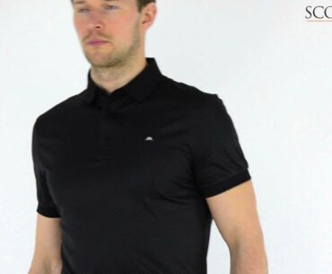 J Lindeberg Michael Scale TX Polo Shirt Black